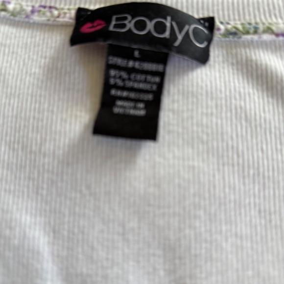 Body C Large White Long Sleeve Top - Picture 2 of 4